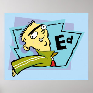 Ed-Zeichen Grafik Poster