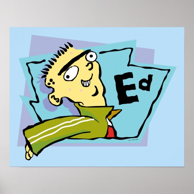 Ed-Zeichen Grafik Poster (Vorne)
