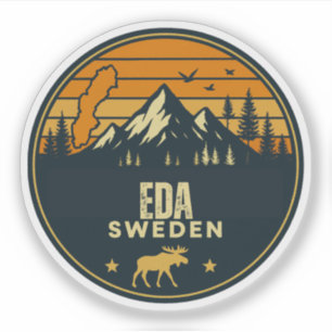Eda, Schweden Sverige Aufkleber