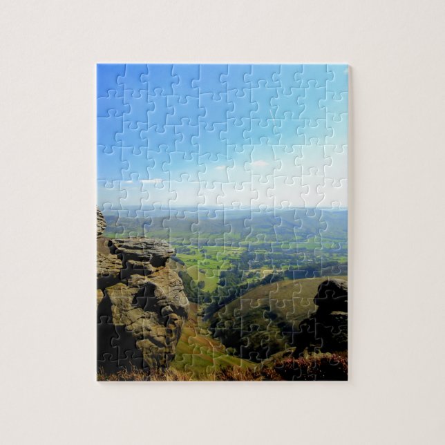 Edale Tal und Felsen Puzzle (Vertikal)