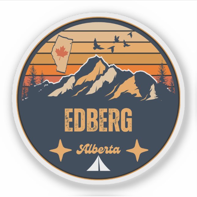 Edberg, Alberta Aufkleber (Vorderseite)