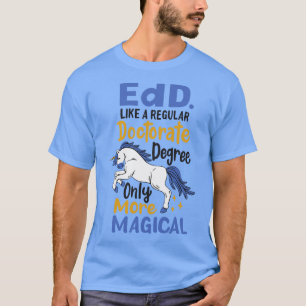 Edd Bildung Doktorand Research Academic T-Shirt