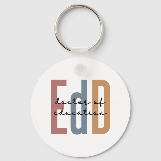 EdD Doktor der Bildung Abschluss Schlüsselanhänger (Vorderseite)