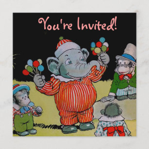 Eddie-Elefant, der ein Party hat Einladung