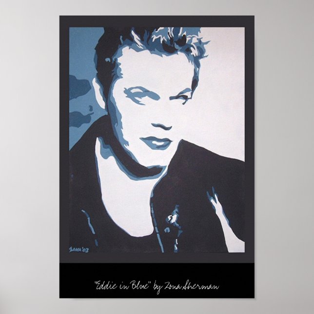 Eddie in blau poster (Vorne)