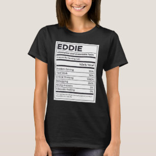 Eddie Nutrition Information Problem lösen T-Shirt