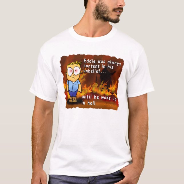 Eddie wacht in der Hölle auf T-Shirt (Vorderseite)
