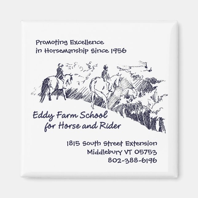 Eddy Farm School for Horse and Rider Magnet (Vorne)