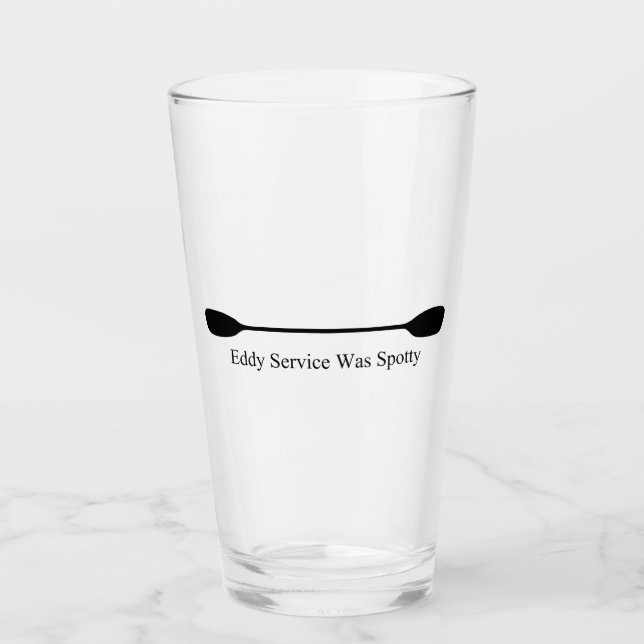 Eddy-Service war fleckig Kanu-Paddel Glas (Vorderseite)