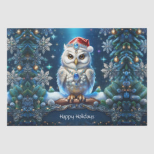 Edel-Schmetterlingseule mit Santa-Hut-Tissue-Papie Seidenpapier