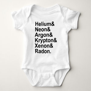 Edelgase Helium Neon Argon Krypton Radon Xenon Baby Strampler
