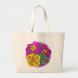 Edelgelb und lila schwarze Tasche