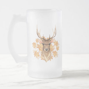 Edelhirsch. Herbst Mattglas Bierglas