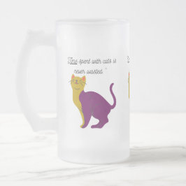 Edelkatze Mattglas Bierglas