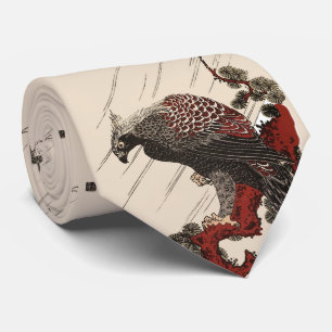 EDELLE AUF DER KIEFENBRANCHE IM REGENUkiyos Krawatte