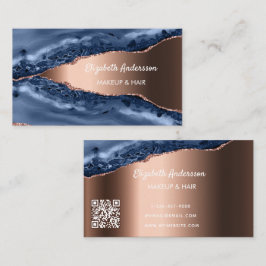 Edelmarmor aus Goldbarren der blauen Rose, elegant Visitenkarte
