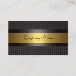 Edelmetall-Schwarz-weiß Visitenkarte