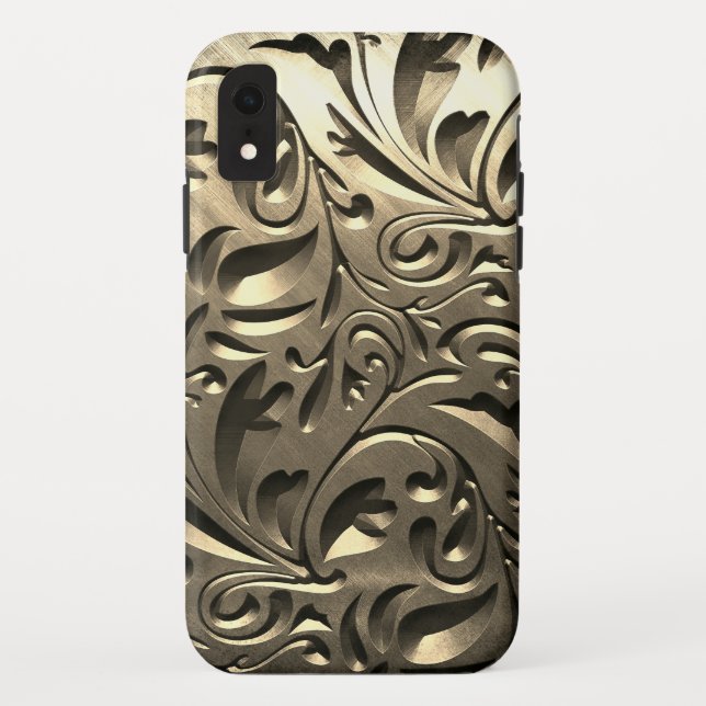 Edelmetalllook abstrakt Case-Mate iPhone hülle (Rückseite)