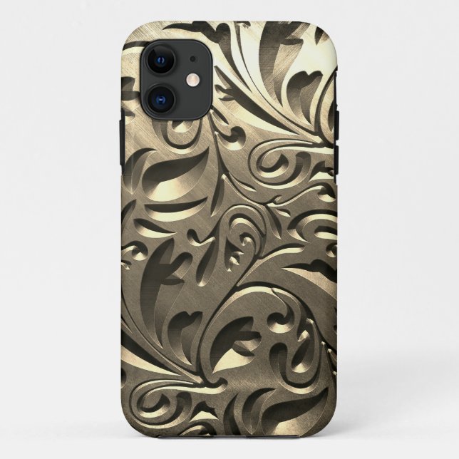 Edelmetalllook abstrakt Case-Mate iPhone hülle (Rückseite)