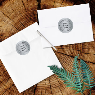 Edelmetallsilber Runder Aufkleber