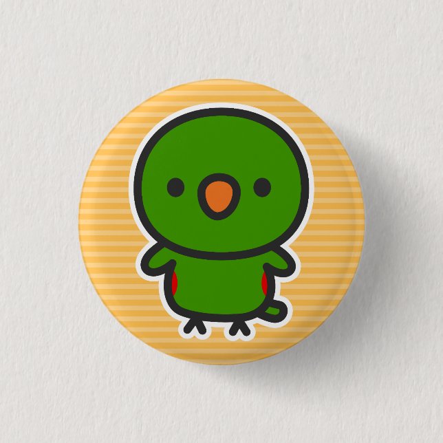 Edelpapagei / Männlich Button (Vorderseite)