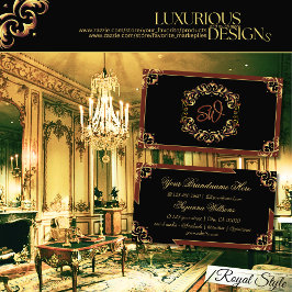 Edelschwarz-braunes Gold mit Monogramm beeindrucke Visitenkarte