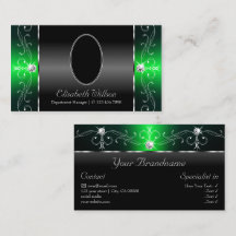 Edelschwarz-grüne gequigelte Juwelen mit Foto