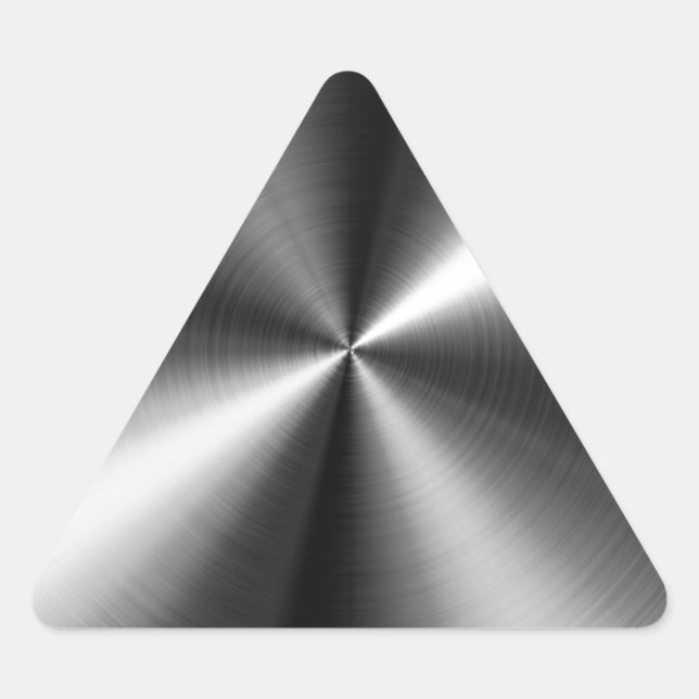 Edelstahl Dreieckiger Aufkleber (Vorderseite)