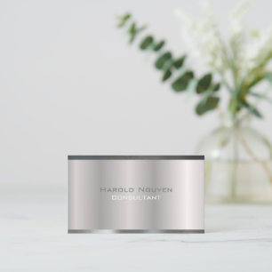 Edelstahl-Edelmetall-Edelmetall Visitenkarte