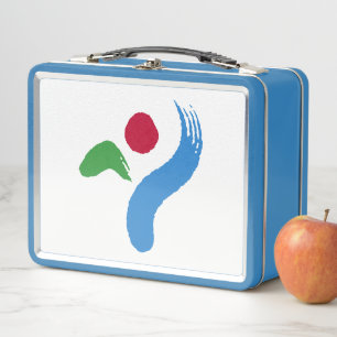 Edelstahl-Lunchbox mit Flagge von Seoul Metall Brotdose