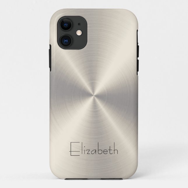 Edelstahl-Metall Case-Mate iPhone Hülle (Rückseite)