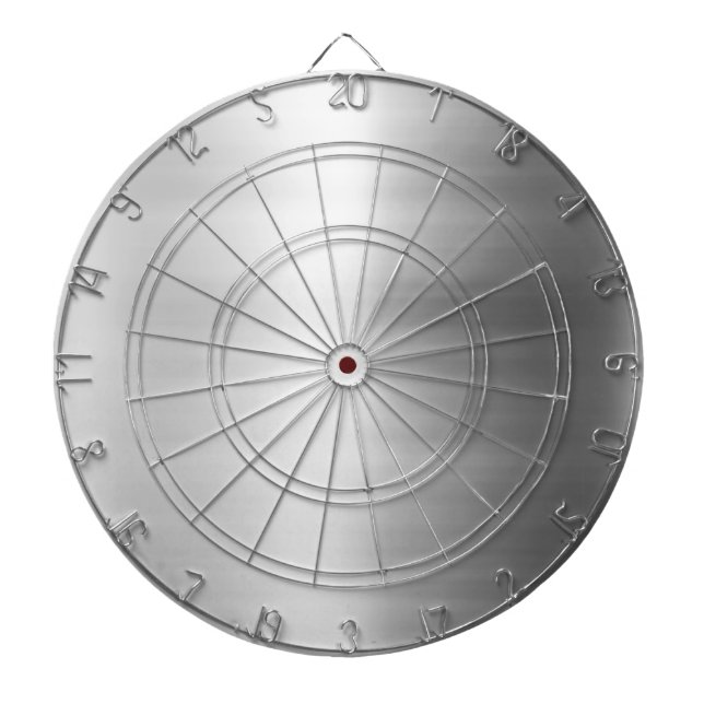Edelstahl-Metallblick Dartscheibe (vorne)