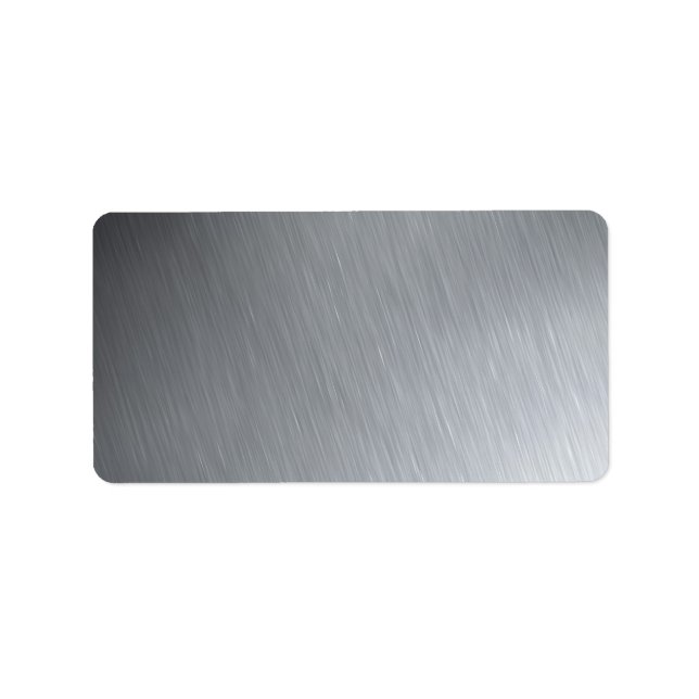 Edelstahl-Textur mit Lichteffekten Adressaufkleber (Vorne)