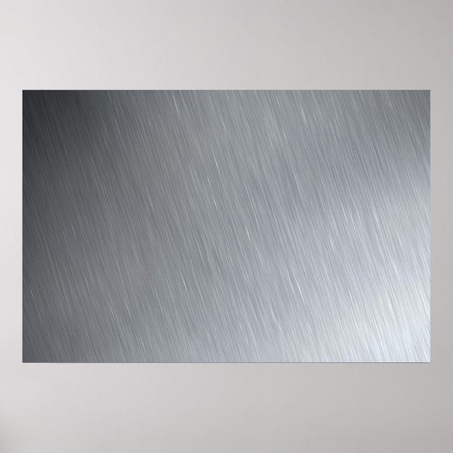 Edelstahl-Textur mit Lichteffekten Poster (Vorne)