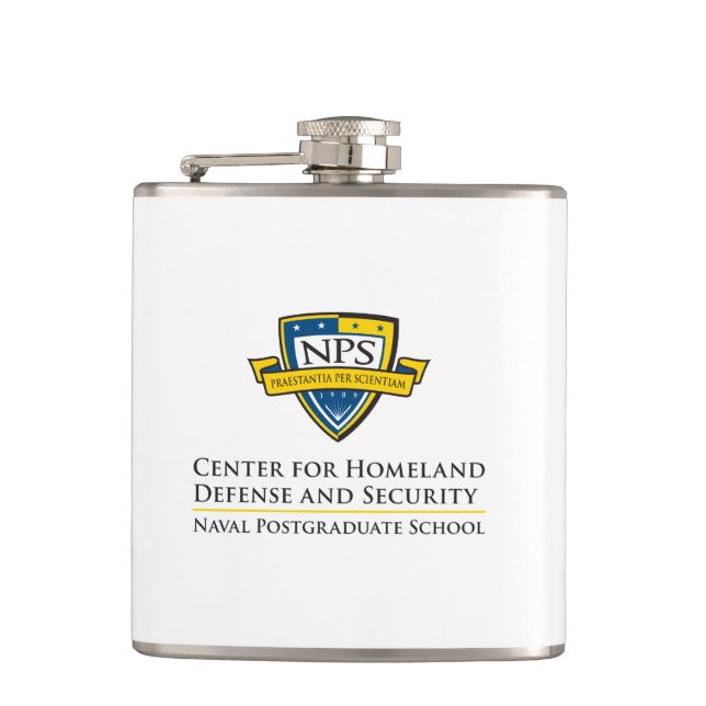 Edelstahl-Vinyl wickelte Flasche - 6oz oder 8oz Flachmann (Vorderseite)