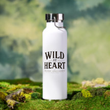 Edelstahl-Wasserflasche 'Wild At Heart'