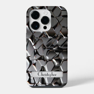 Edelstahldruck Titan Silber iPhone 14 Pro Hülle