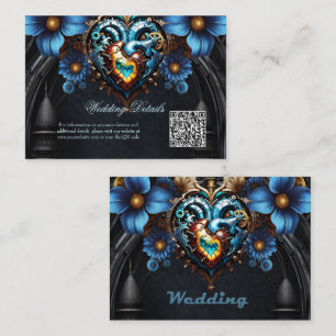 Edelstahlherz Begleitkarte