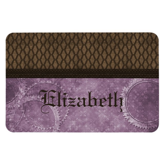 Edelstahlmatte Premium Magnet, Lila Magnet (Horizontal)