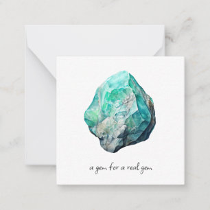 *~* Edelstein AP64 VARISCITE Flat Note Card Mitteilungskarte