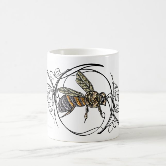 Edelstein-Bienen-Tasse Kaffeetasse (Mittel)