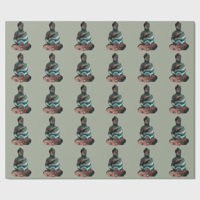 Edelstein-Buddha-Packpapier Geschenkpapier (Saum)