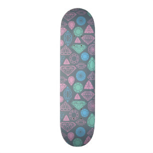 Edelstein-Ikonen-Muster Skateboard