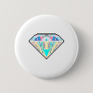 Edelstein Pixel Art Button