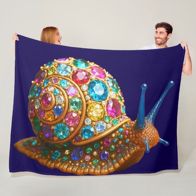 Edelstein-Schnecke Fleecedecke (Beispiel)