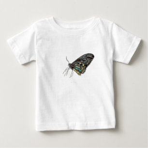 Edelstein-schwarzer Schmetterling Baby T-shirt