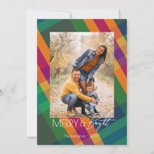 Edelstein-Tartan Frohe Weihnachten Foto
