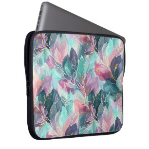 Edelstein-Ton-Blumen Laptopschutzhülle