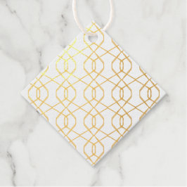 Edelsteine Abstrakt Moderne Printmetallic Geschenkanhänger