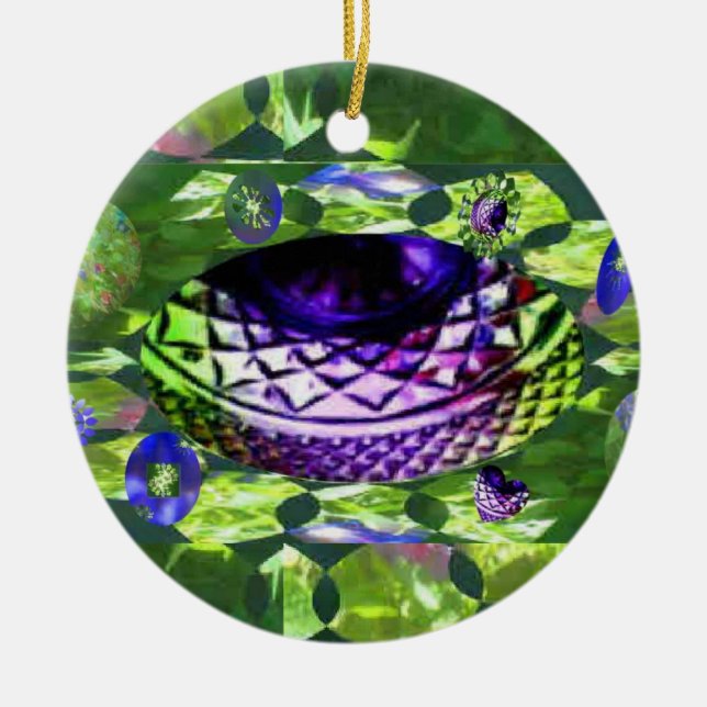 Edelsteine der Hoffnungs-Oberfläche Keramik Ornament (Vorne)